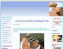 Tablet Screenshot of coconuthealthwonders.com